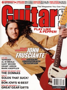 John Frusciante on Guitar One Cover 2003